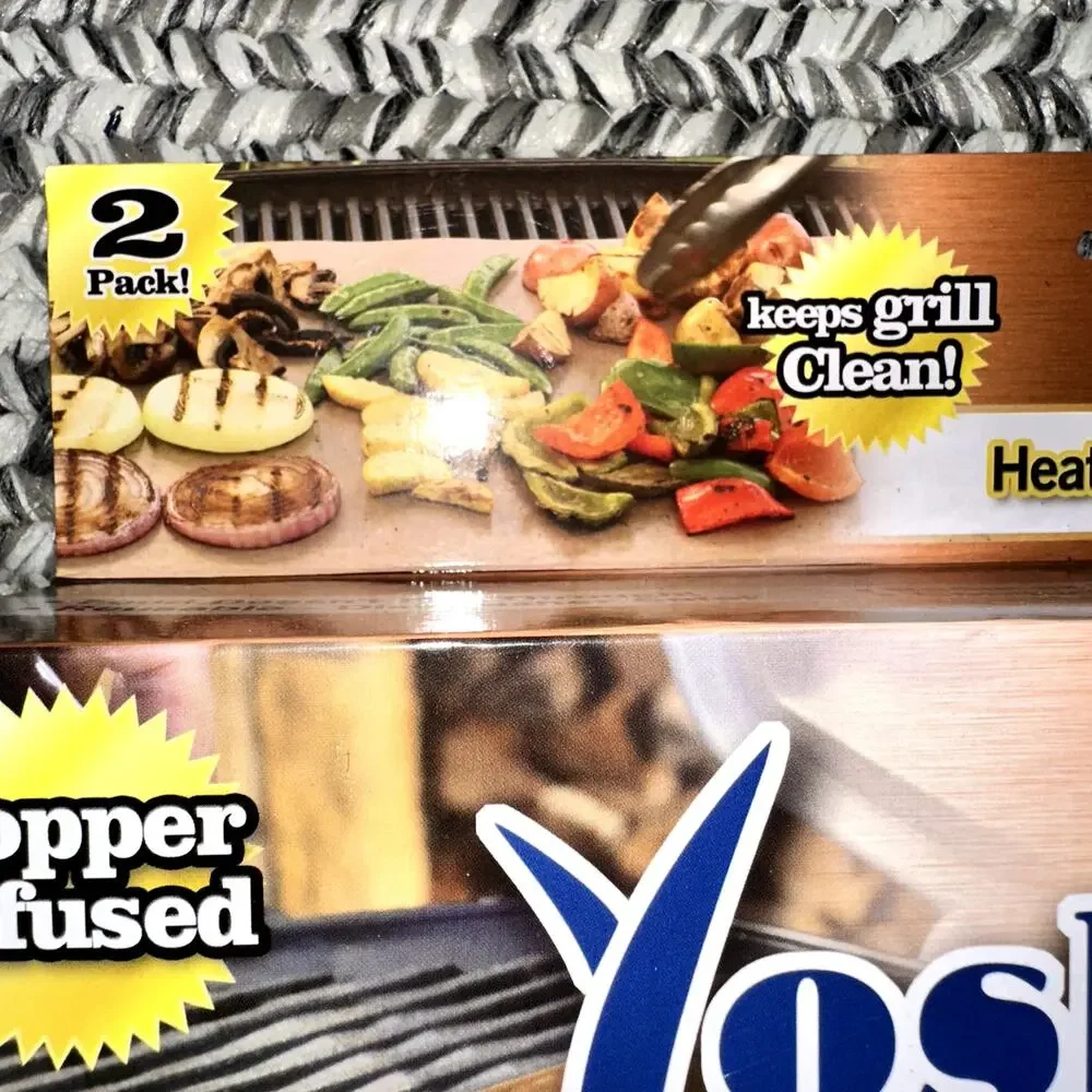 Yoshi Copper Grill and Bake Mats (Set of 2)